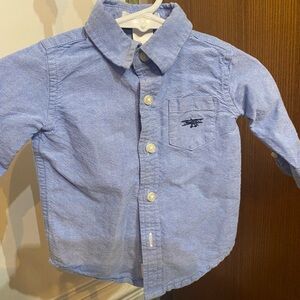 Janie and Jack Blue Oxford Shirt